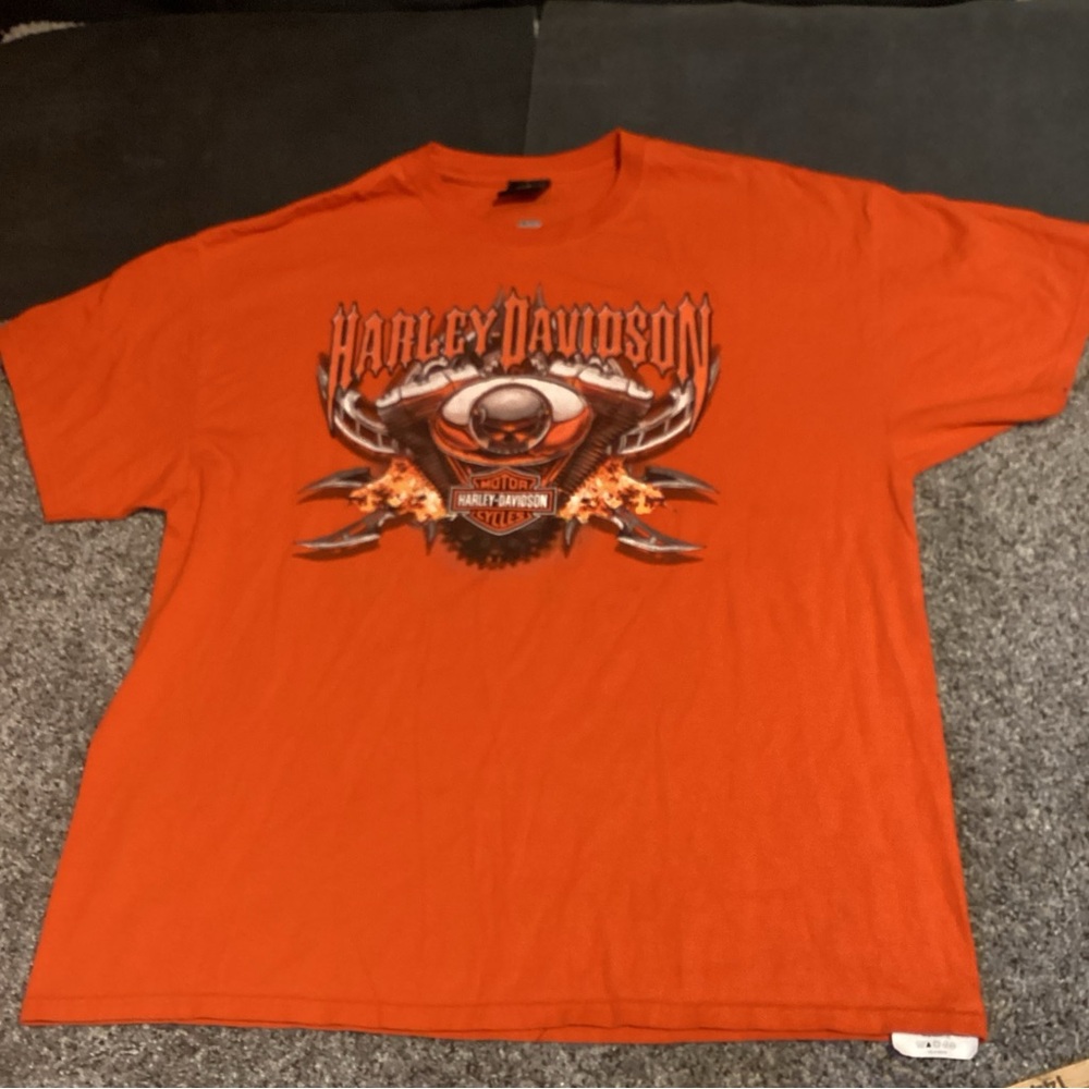 Harley-Davidson Men's Fiery Orange Tee